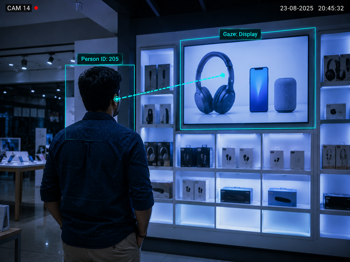 Gaze-to-Advertisement โ NTRA capability