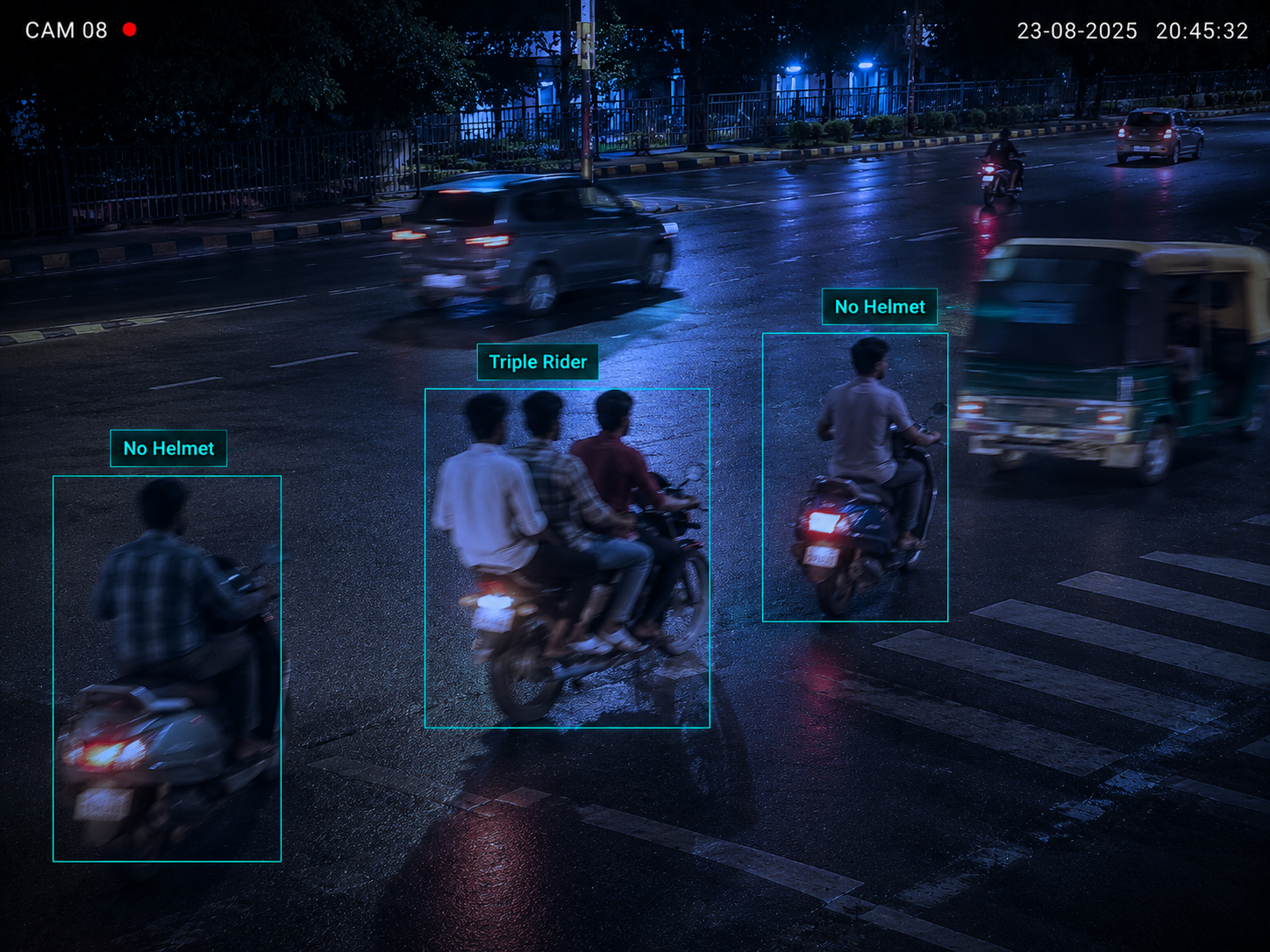 No Helmet / Triple Rider โ NTRA capability