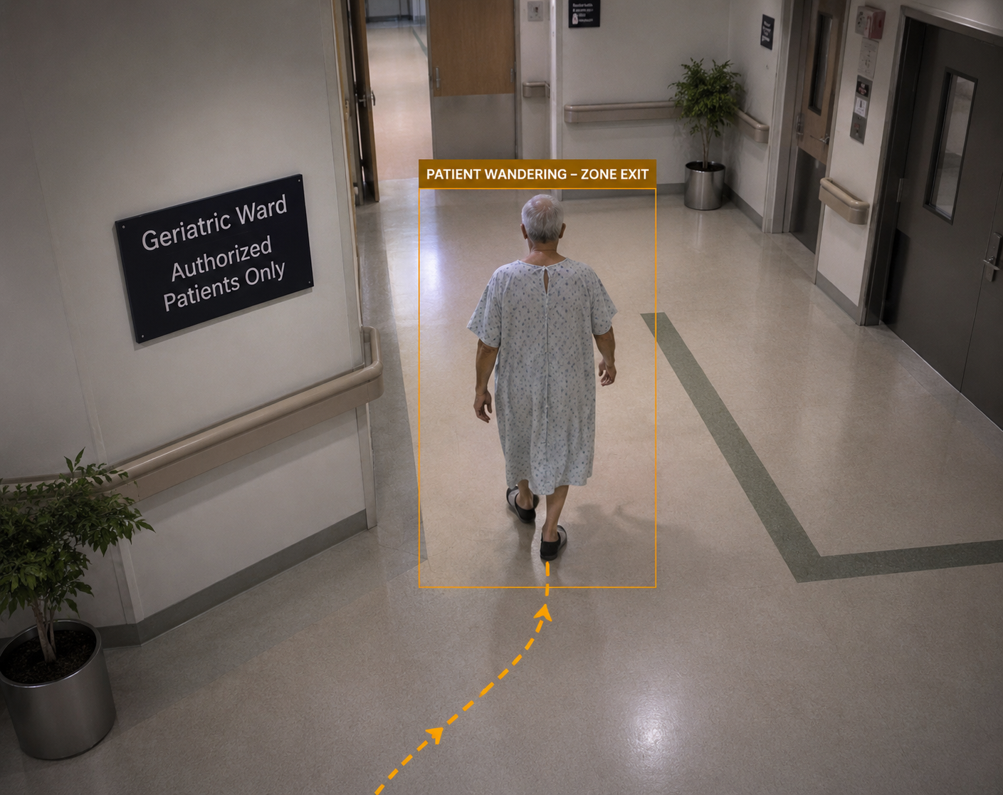 Patient Wandering Detection โ NTRA capability